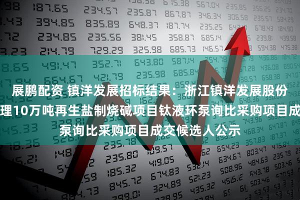 展鹏配资 镇洋发展招标结果：浙江镇洋发展股份有限公司年处理10万吨再生盐制烧碱项目钛液环泵询比采购项目成交候选人公示