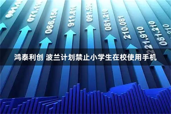 鸿泰利创 波兰计划禁止小学生在校使用手机